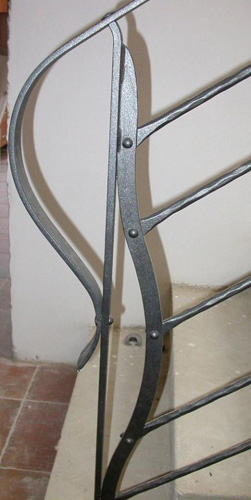 detail sloupku s výplní