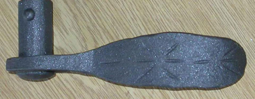 kovaná klika - detail
