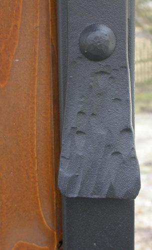 kovaná vitrína - detail