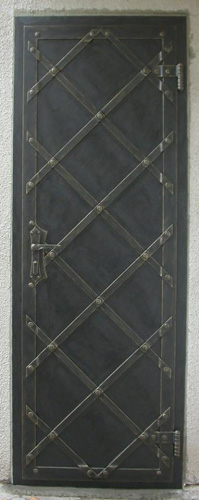 kované dveře