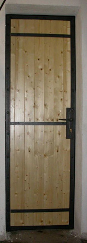 kované dveře - zevnitř